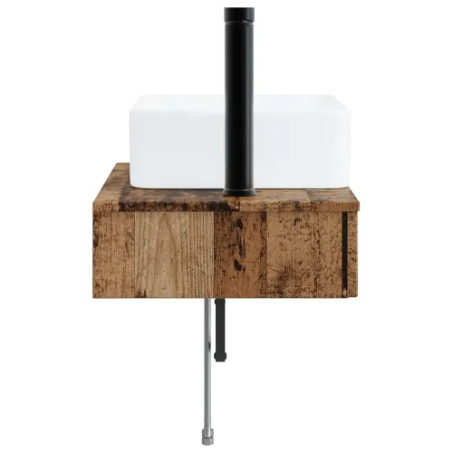 Zidni sudoper Staro drvo 50 x 41 x 39 cm Konstruirano drvo - Staro drvo Cijena