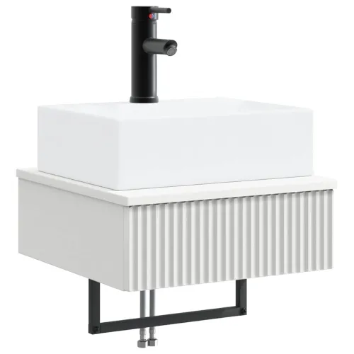 Zidni sudoper Bijela 40 x 41 x 39 cm Konstruirano drvo - Bijela Cijena