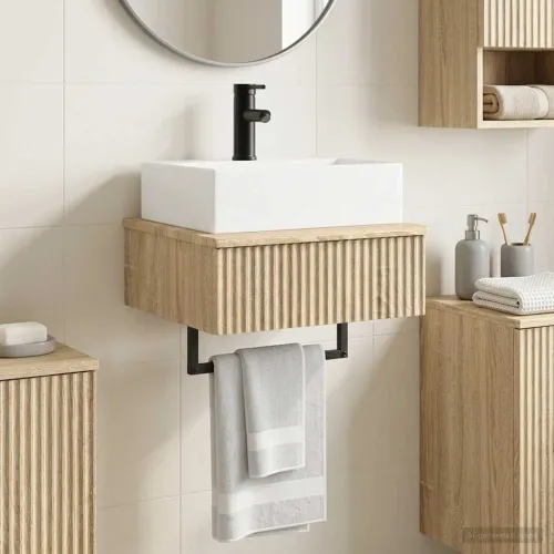 Zidni sudoper Hrast sonoma 40 x 41 x 39 cm Konstruirano drvo - Hrast sonoma Cijena