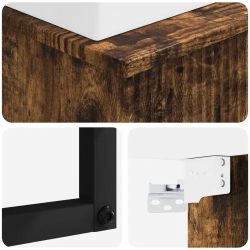 Zidni sudoper Dimljeni hrast 40 x 41 x 39 cm Konstruirano drvo - Dimljeni hrast Cijena