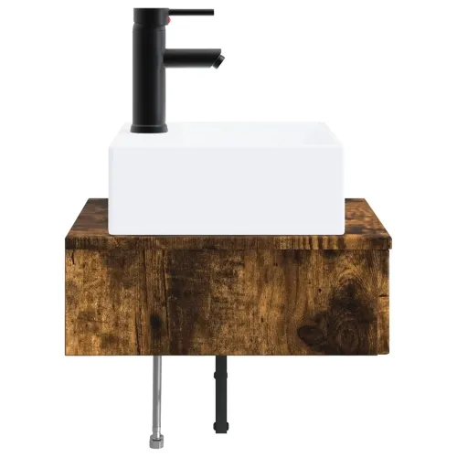 Zidni sudoper Dimljeni hrast 40 x 41 x 39 cm Konstruirano drvo - Dimljeni hrast Cijena