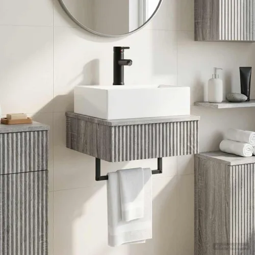 Zidni sudoper Siva Sonoma 40 x 41 x 39 cm Konstruirano drvo - Siva Sonoma Cijena