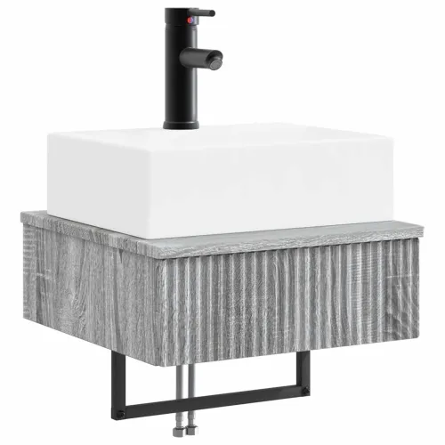 Zidni sudoper Siva Sonoma 40 x 41 x 39 cm Konstruirano drvo - Siva Sonoma Cijena