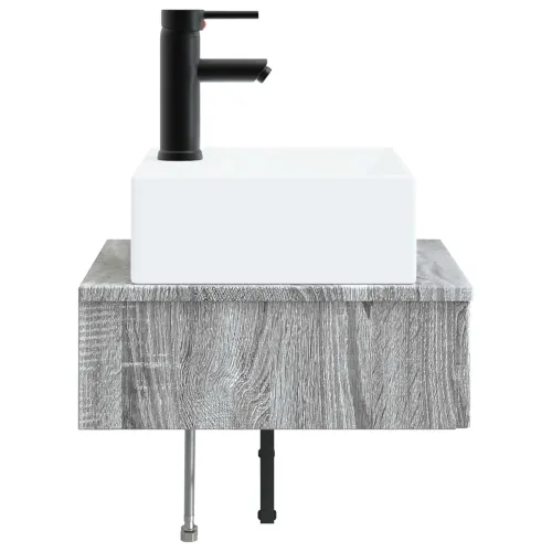 Zidni sudoper Siva Sonoma 40 x 41 x 39 cm Konstruirano drvo - Siva Sonoma Cijena