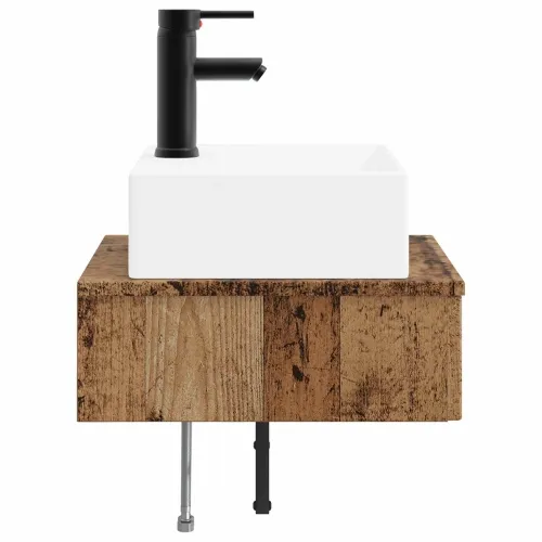 Zidni sudoper Staro drvo 40 x 41 x 39 cm Konstruirano drvo - Staro drvo Cijena