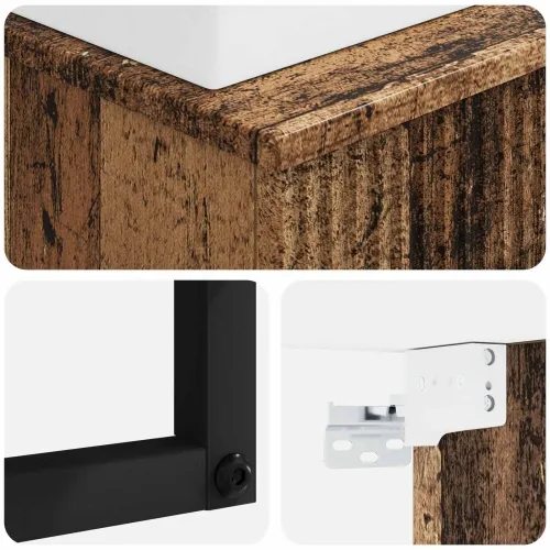 Zidni sudoper Staro drvo 40 x 41 x 39 cm Konstruirano drvo - Staro drvo Cijena