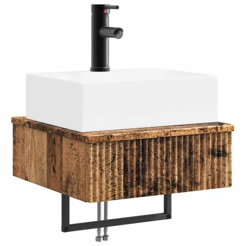 Zidni sudoper Staro drvo 40 x 41 x 39 cm Konstruirano drvo - Staro drvo Cijena