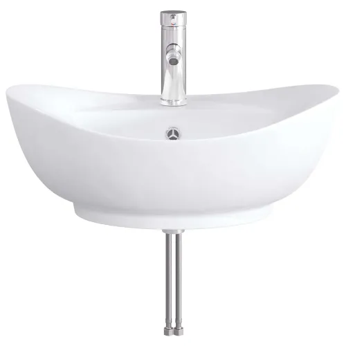 Lavabo - Umivaonik s slavinom i odvodom Krom 59 x 35 x 21 cm Keramika - Krom Cijena