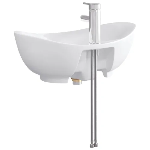 Lavabo - Umivaonik s slavinom i odvodom Krom 59 x 35 x 21 cm Keramika - Krom Cijena