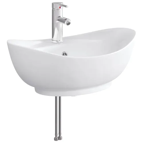 Lavabo - Umivaonik s slavinom i odvodom Krom 59 x 35 x 21 cm Keramika - Krom Cijena