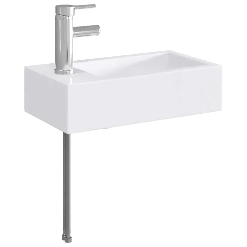 Lavabo - Umivaonik s slavinom i odvodom Krom 45,5 x 25,5 x 13 cm - Krom Lijevo Cijena