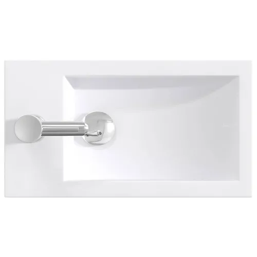 Lavabo - Umivaonik s slavinom i odvodom Krom 45,5 x 25,5 x 13 cm - Krom Lijevo Cijena