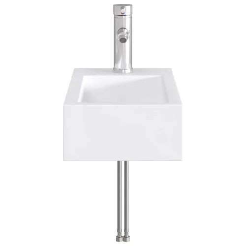 Lavabo - Umivaonik s slavinom i odvodom Krom 45,5 x 25,5 x 13 cm - Krom Lijevo Cijena