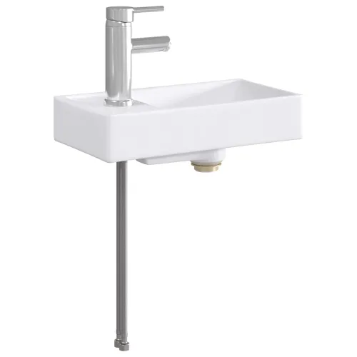 Lavabo - Umivaonik s slavinom i odvodom Krom 40,5 x 22,5 x 11,5 cm - Krom Cijena