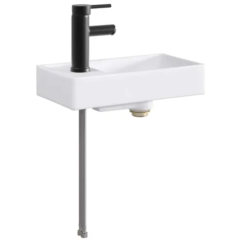 Lavabo - Umivaonik s slavinom i odvodom Mat Crna 40,5 x 22,5 x 11,5 cm - Mat crna Cijena