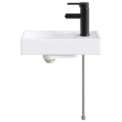 Lavabo - Umivaonik s slavinom i odvodom Mat Crna 40,5 x 22,5 x 11,5 cm - Mat crna Cijena