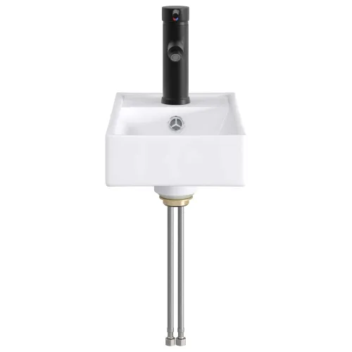 Lavabo - Umivaonik s slavinom i odvodom Mat Crna 40,5 x 22,5 x 11,5 cm - Mat crna Cijena