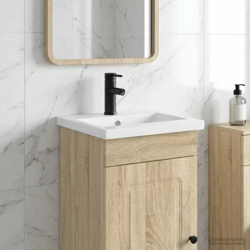 Lavabo - Umivaonik s slavinom i odvodom Mat Crna 42 x 40 x 16,5 cm - Mat crna Cijena
