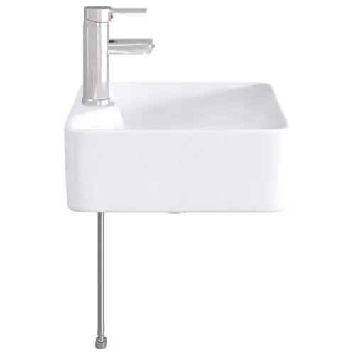 Lavabo - Umivaonik s slavinom i odvodom Krom 48,5 x 37,5 x 13 cm - Krom Cijena