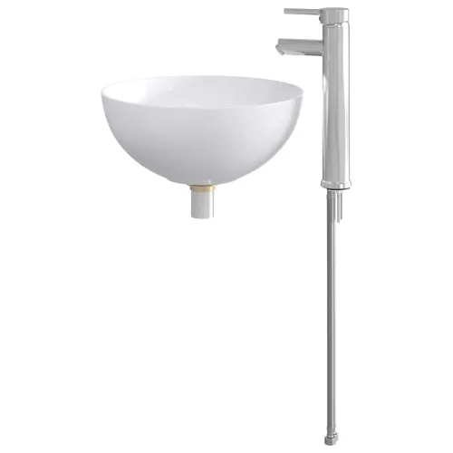 Lavabo - Umivaonik s slavinom i odvodom Krom 35,5 x 35,5 x 14,5 cm - Krom 35,5 x 35,5 x 14,5 cm Cijena