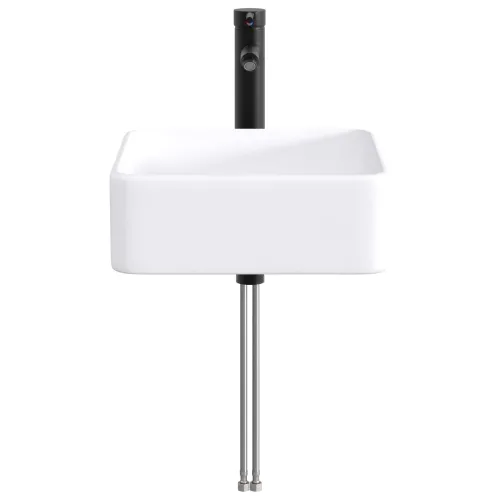 Lavabo - Umivaonik s slavinom i odvodom Mat Crna 36,5 x 36,5 x 13 cm - Mat crna 36,5 x 36,5 x 13 cm Cijena