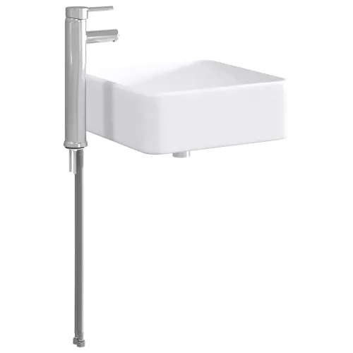 Lavabo - Umivaonik s slavinom i odvodom Krom 49 x 37 x 14 cm Keramika - Krom 49 x 37 x 14 cm Cijena