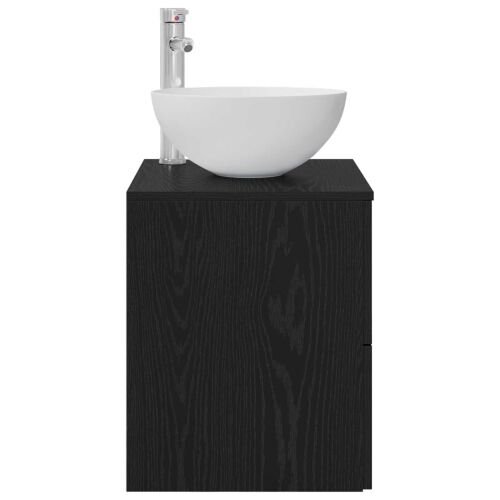 Lavabo - Umivaonik s montiranjem na zid Crni hrast 49,5 x 35 x 63 cm - Crni hrast Cijena