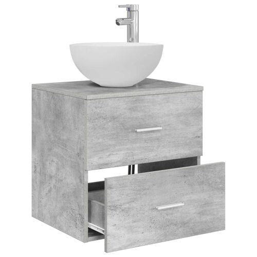 Lavabo - Umivaonik s montiranjem na zid Betonska siva 49,5 x 35 x 63 cm - Betonska siva Cijena