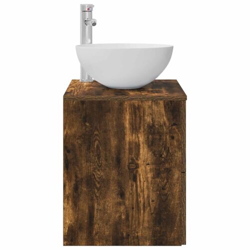 Lavabo - Umivaonik s montiranjem na zid Dimljeni hrast 49,5 x 35 x 63 cm - Dimljeni hrast Cijena