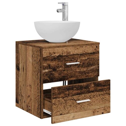 Lavabo - Umivaonik s montiranjem na zid Staro drvo 49,5 x 35 x 63 cm - Staro drvo Cijena
