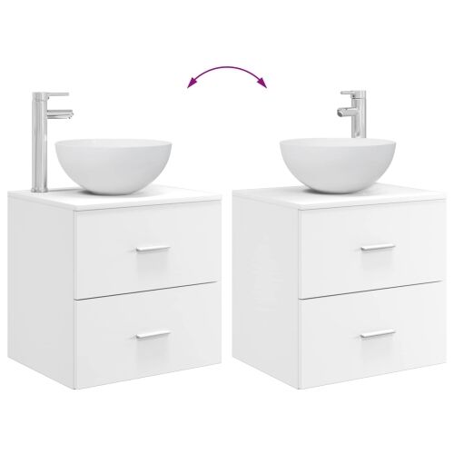 Lavabo - Umivaonik s policom Bijela 49,5 x 41 x 64,5 cm - Bijela Cijena