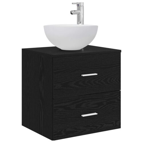 Lavabo - Umivaonik s policom Crni hrast 49,5 x 41 x 64,5 cm - Crni hrast Cijena