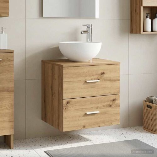 Lavabo - Umivaonik s policom Hrast artisan 49,5 x 41 x 64,5 cm - Hrast artisan Cijena