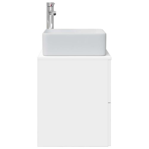 Lavabo - Umivaonik s policom Bijela 49,5 x 41 x 63 cm Konstruirano drvo - Bijela Cijena