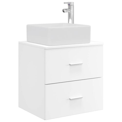 Lavabo - Umivaonik s policom Bijela 49,5 x 41 x 63 cm Konstruirano drvo - Bijela Cijena