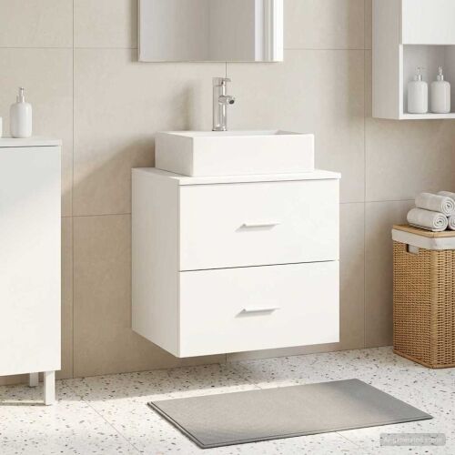 Lavabo - Umivaonik s policom Bijela 49,5 x 41 x 62,5 cm - Bijela Cijena