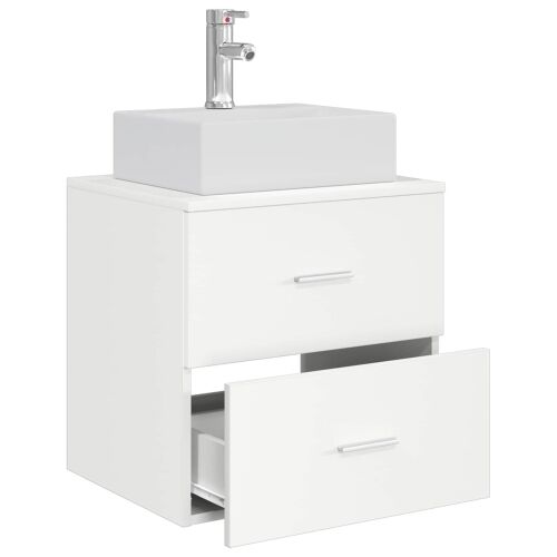 Lavabo - Umivaonik s policom Bijela 49,5 x 41 x 62,5 cm - Bijela Cijena