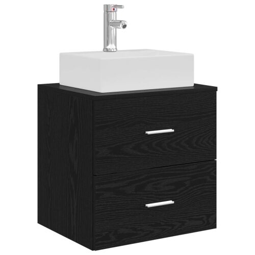 Lavabo - Umivaonik s policom Crni hrast 49,5 x 41 x 62,5 cm - Crni hrast Cijena