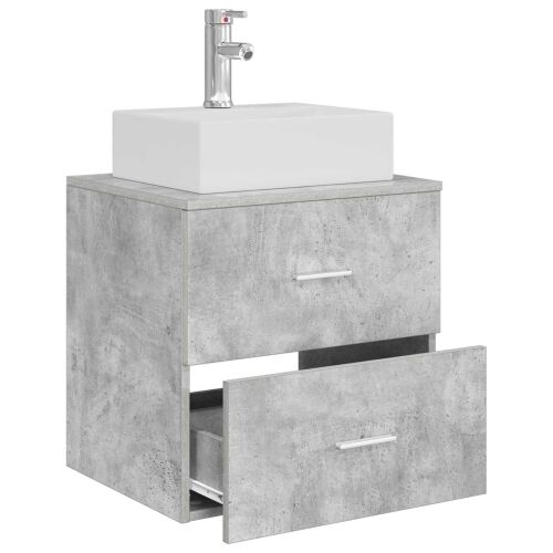 Lavabo - Umivaonik s policom Betonska siva 49,5 x 41 x 62,5 cm - Betonska siva Cijena