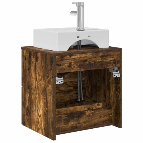 Lavabo - Umivaonik s policom Dimljeni hrast 49,5 x 41 x 62,5 cm - Dimljeni hrast Cijena