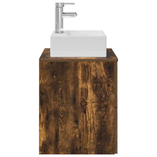 Lavabo - Umivaonik s policom Dimljeni hrast 49,5 x 41 x 62,5 cm - Dimljeni hrast Cijena