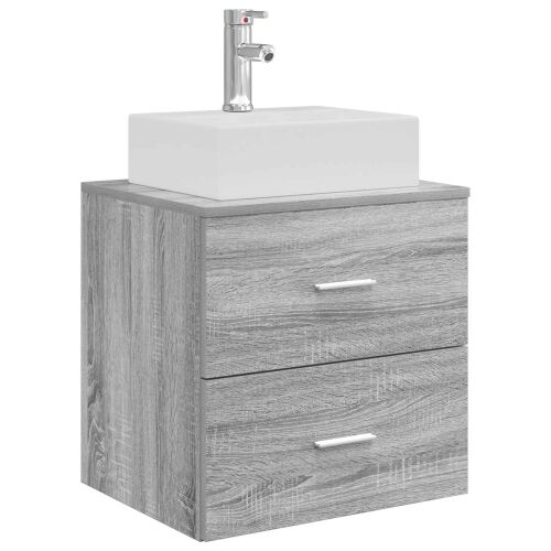 Lavabo - Umivaonik s policom Siva Sonoma 49,5 x 41 x 62,5 cm - Siva Sonoma Cijena