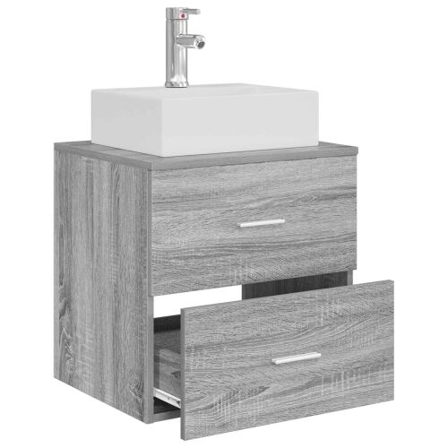 Lavabo - Umivaonik s policom Siva Sonoma 49,5 x 41 x 62,5 cm - Siva Sonoma Cijena
