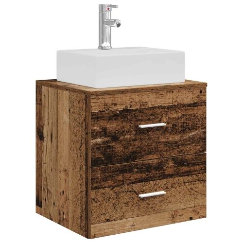 Lavabo - Umivaonik s policom Staro drvo 49,5 x 41 x 62,5 cm - Staro drvo Cijena