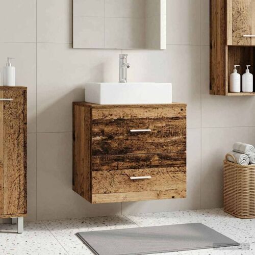 Lavabo - Umivaonik s policom Staro drvo 49,5 x 41 x 62,5 cm - Staro drvo Cijena