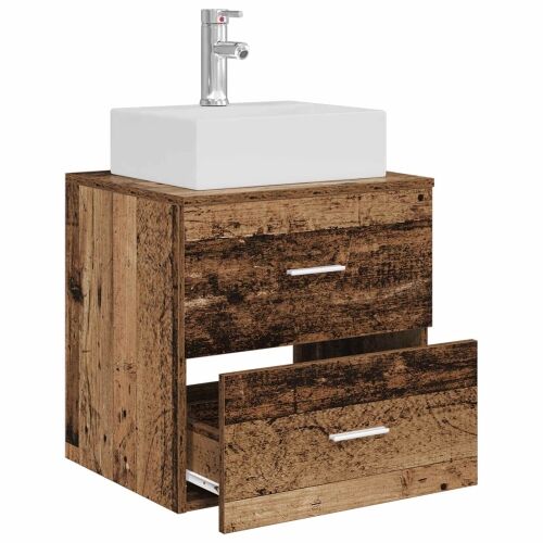 Lavabo - Umivaonik s policom Staro drvo 49,5 x 41 x 62,5 cm - Staro drvo Cijena