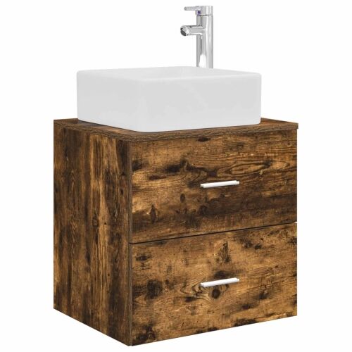 Lavabo - Umivaonik s policom Dimljeni hrast 53 x 34,5 x 63 cm - Dimljeni hrast Cijena