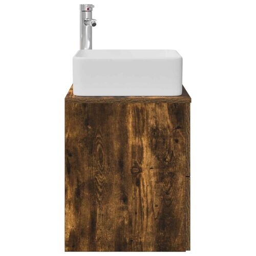Lavabo - Umivaonik s policom Dimljeni hrast 53 x 34,5 x 63 cm - Dimljeni hrast Cijena