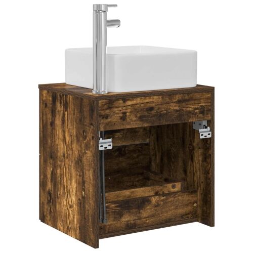 Lavabo - Umivaonik s policom Dimljeni hrast 53 x 34,5 x 63 cm - Dimljeni hrast Cijena