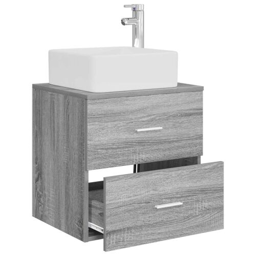 Lavabo - Umivaonik s policom Siva Sonoma 53 x 34,5 x 63 cm - Siva Sonoma Cijena